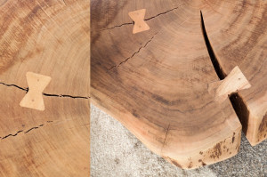 MASUTA DE CAFEA 60CM, DIN LEMN MASIV DE SALCAM, GOA, STIL RUSTIC UNICAT - Img 4