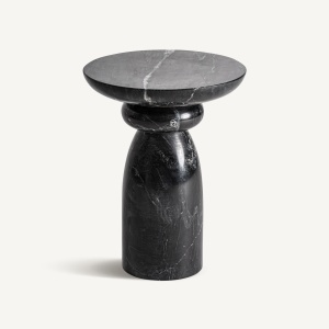 MASUTA DE CAFEA BLEASBY 35CM, DIN MARMURA DE CULOARE NEAGRA, DESIGN CONTEMPORAN, VICAL HOME - Img 2