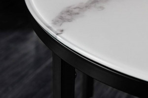 MASUTA DE CAFEA, ELEGANCE 50CM, DIN STICLA CU EFECT DE MARMURA, COD 42165 - Img 2