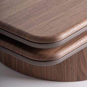 MASUTA DE CAFEA KEXBY 80CM, FURNIR DE NUC DE CULOARE MARO, STIL CONTEMPORAN, VICAL HOME - Img 5
