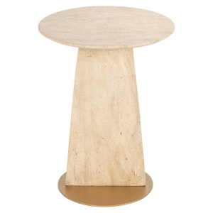 MASUTA DE CAFEA KIBO, 7889, CONFECTIONATA DIN METAL, MARMURA SI TRAVERTIN, STIL MODERN - Img 3