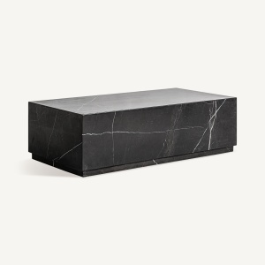 MASUTA DE CAFEA LAIZ 120CM, DIN MARMURA DE CULOARE NEAGRA, DESIGN EXCLUSIVIST, VICAL HOME