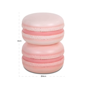 MASUTA DE CAFEA MACARON, 213838, ROZ, CONFECTIONATA DIN RASINA, STIL MODERN - Img 2