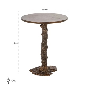 MASUTA DE CAFEA MISTY BRONZ 46Ø, 825261, CONFECTIONATA DIN ALUMINIU, STIL MODERN - Img 3