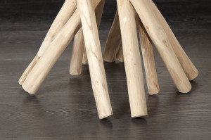 MASUTA DE CAFEA NATURALA 35CM, DRIFTWOOD 198071-1 + 19807-2 DESIGN RUSTIC - Img 5