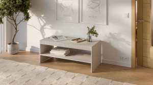 MASUTA DE CAFEA PAXOS LAW-1, 120X50 CM, CASMIR, DIN MDF FURNIRUIT, PAL LAMINAT SI METAL, STIL MODERN - Img 5