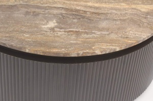 MASUTA DE CAFEA RUSSO, 214322, CONFECTIONATA DIN MDF, ALAMA SI TRAVERTIN, MARO, STIL MODERN - Img 4