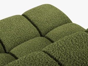 MODUL CANAPEA BELLIS, PE DREAPTA, VERDE, CU TAPITERIE DIN TEXTIL BOUCLE ROLF, MICADONI - Img 4