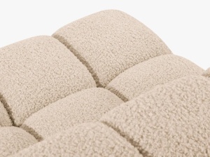 MODUL CANAPEA BELLIS, PE STANGA, NISIPIU, CU TAPITERIE DIN TEXTIL BOUCLE ROLF, MICADONI - Img 4