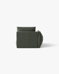 MODUL CANAPEA BLOOM, PE STANGA, VERDE MUSCHI, 116X97 CM, CU TAPITERIE DIN TEXTIL STRUCTURAT WIND, MICADONI - Img 4
