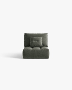 MODUL CANAPEA BLOOM, VERDE MUSCHI, 95X97 CM, CU TAPITERIE DIN TEXTIL STRUCTURAT WIND, MICADONI