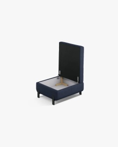 MODUL CANAPEA/COLTAR EXTENSIBIL GLORIA, ALBASTRU, 76X92 CM, TAPITAT CU TAPITERIE DIN TEXTIL STRUCTURT BJORN, MICADONI - Img 2