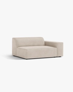 MODUL CANAPEA/COLTAR JODIE, 122X99 CM, BEJ, PE DREAPTA, TAPITAT CU TAPITERIE DIN TEXTIL STRUCTURAT LIBERTY, MICADONI - Img 2