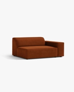 MODUL CANAPEA/COLTAR JODIE, 122X99 CM, CARAMIZIU, PE DREAPTA, TAPITAT CU TAPITERIE DIN TEXTIL CATIFEA BLUVEL, MICADONI - Img 2