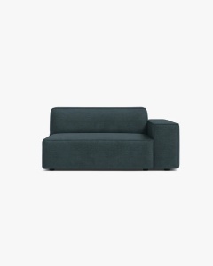MODUL CANAPEA/COLTAR JODIE, 122X99 CM, PETROL INCHIS, PE DREAPTA, TAPITAT CU TAPITERIE DIN TEXTIL STRUCTURAT LIBERTY, MICADONI