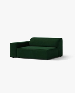MODUL CANAPEA/COLTAR JODIE, 122X99 CM, VERDE SMARALD, PE STANGA, TAPITAT CU TAPITERIE DIN TEXTIL CATIFEA BLUVEL, MICADONI - Img 2