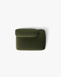 MODUL CANAPEA/COLTAR MARTINA, 133X106 CM, PE DREAPTA, VERDE, TAPITAT CU TAPITERIE DIN TEXTIL STRUCTURAT BOSTON, MICADONI - Img 4