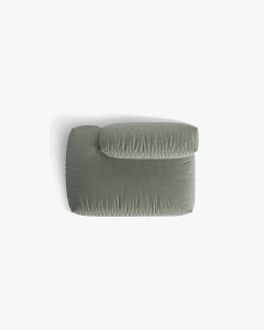 MODUL CANAPEA/COLTAR MARTINA, 133X106 CM, PE STANGA, VERDE MUSCHI, TAPITAT CU TAPITERIE DIN TEXTIL STRUCTURAT BOSTON, MICADONI - Img 4