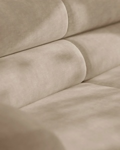 MODUL CANAPEA/COLTAR NEO, PE STANGA, BEJ INCHIS, 110X100 CM, TAPITAT CU TAPITERIE DIN TEXTIL CHENILLE GOLD, MICADONI - Img 5