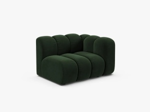 MODUL CANAPEA LUPIN, 114 CM, PE DREAPTA, VERDE SMARALD, CU TAPITERIE DIN TEXTIL CATIFEA VENUS, MICADONI - Img 2