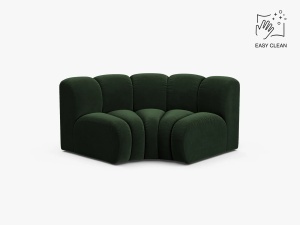 MODUL CANAPEA LUPIN, 185 CM, VERDE SMARALD, CU TAPITERIE DIN TEXTIL CATIFEA VENUS, MICADONI