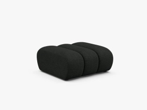 MODUL CANAPEA LUPIN, 87X90, NEGRU, CU TAPITERIE DIN TEXTIL BOUCLE BALOO, MICADONI - Img 2