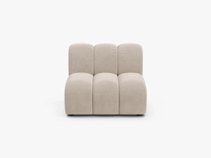 MODUL CANAPEA LUPIN, 90 CM, BEJ, CU TAPITERIE DIN TEXTIL CATIFEA SALVADOR, MICADONI