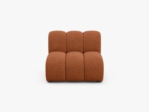 MODUL CANAPEA LUPIN, 90 CM, CARAMIZIU, CU TAPITERIE DIN TEXTIL CHENILLE EDEN, MICADONI