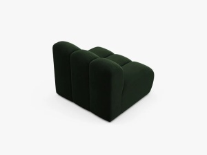 MODUL CANAPEA LUPIN, 90 CM, VERDE SMARALD, CU TAPITERIE DIN TEXTIL CATIFEA VENUS, MICADONI - Img 3