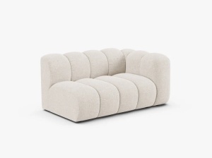 MODUL CANAPEA LUPIN, PE DREAPTA, 144 CM, BEJ DESCHIS, CU TAPITERIE DIN TEXTIL CHENILLE EDEN, MICADONI - Img 2