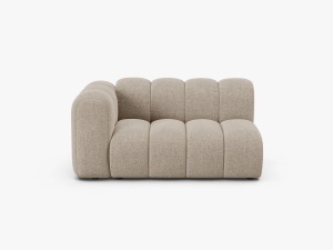 MODUL CANAPEA LUPIN, PE DREAPTA, 144 CM, BEJ INCHIS, CU TAPITERIE DIN TEXTIL CHENILLE EDEN, MICADONI