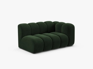 MODUL CANAPEA LUPIN, PE DREAPTA, 144 CM, VERDE SMARALD, CU TAPITERIE DIN TEXTIL CATIFEA VENUS, MICADONI - Img 2