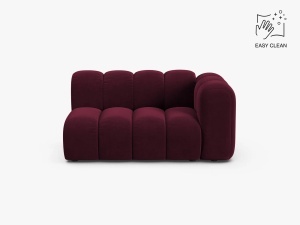 MODUL CANAPEA LUPIN, PE DREAPTA, 144 CM, VISINIU, CU TAPITERIE DIN TEXTIL CATIFEA VENUS, MICADONI