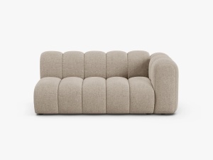MODUL CANAPEA LUPIN, PE DREAPTA, 173 CM, BEJ DESCHIS, CU TAPITERIE DIN TEXTIL CHENILLE EDEN, MICADONI