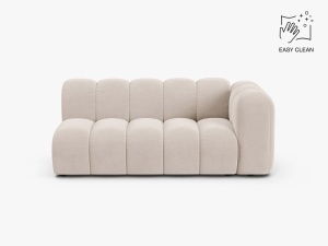 MODUL CANAPEA LUPIN, PE DREAPTA, 173 CM, BEJ DESCHIS, CU TAPITERIE DIN TEXTIL CATIFEA VENUS, MICADONI