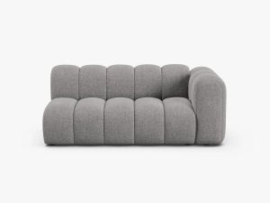 MODUL CANAPEA LUPIN, PE DREAPTA, 173 CM, GRI DESCHIS, CU TAPITERIE DIN TEXTIL CHENILLE EDEN, MICADONI