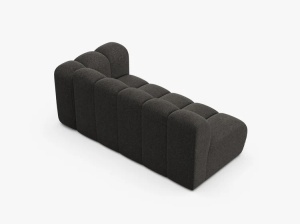 MODUL CANAPEA LUPIN, PE DREAPTA, 173 CM, GRI INCHIS, CU TAPITERIE DIN TEXTIL CHENILLE EDEN, MICADONI - Img 3
