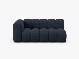 MODUL CANAPEA LUPIN, PE STANGA, 173 CM, ALBASTRU MARIN, CU TAPITERIE DIN TEXTIL CHENILLE EDEN, MICADONI
