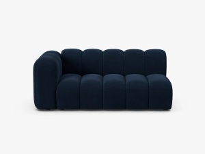 MODUL CANAPEA LUPIN, PE STANGA, 173 CM, ALBASTRU ROYAL, CU TAPITERIE DIN TEXTIL CATIFEA SALVADOR, MICADONI