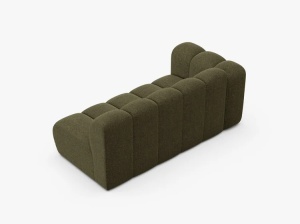 MODUL CANAPEA LUPIN, PE STANGA, 173 CM, VERDE, CU TAPITERIE DIN TEXTIL CHENILLE EDEN, MICADONI - Img 3