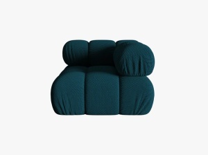 MODUL COLTAR BELLIS, ALBASTRU MARIN, CU TAPITERIE DIN TEXTIL 3D SONIC, MICADONI - Img 2