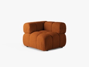 MODUL COLTAR BELLIS, CARAMIZIU, CU TAPITERIE DIN TEXTIL BOUCLE ROLF, MICADONI - Img 2