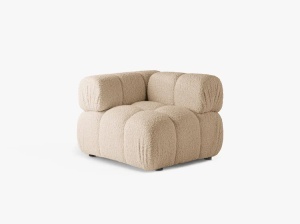 MODUL COLTAR BELLIS, NISIPIU, CU TAPITERIE DIN TEXTIL BOUCLE ROLF, MICADONI - Img 2