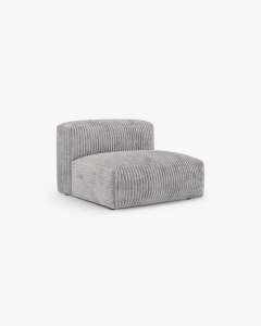 MODUL COLTAR/CANAPEA MARTINA, 120X92 CM, ADANCIME SCAUN 90 CM, GRI DESCHIS, TAPITAT CU TAPITERIE DIN TEXTIL CORDOI TILIA, MICADONI - Img 2