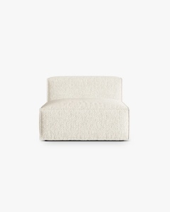 MODUL COLTAR/CANAPEA NURIA FILDES 100X110 CM, TAPITAT CU TAPITERIE DIN TEXTIL BOUCLE MONET, MICADONI