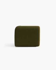MODUL COLTAR NEO, VERDE MASLINIU INCHIS, 100X100 CM, TAPITAT CU TAPITERIE DIN TEXTIL BOUCLE BALOO, MICADONI - Img 3