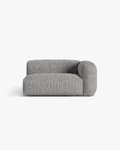 MODUL COTIERA CANAPEA/COLTAR MARTINA, 160X106 CM, PE DREAPTA, GRI GRAFIT, TAPITAT CU TAPITERIE DIN TEXTIL BOUCLE MONET, MICADONI