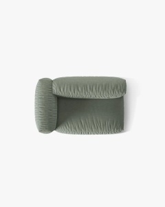 MODUL COTIERA CANAPEA/COLTAR MARTINA, 160X106 CM, PE STANGA, VERDE MUSCHI, TAPITAT CU TAPITERIE DIN TEXTIL STRUCTURAT BOSTON, MICADONI - Img 4
