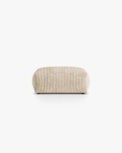 MODUL POUF CANAPEA/COLTAR MARTINA, 103X73 CM, BEJ DESCHIS, TAPITAT CU TAPITERIE DIN TEXTIL CORDOI TILIA, MICADONI