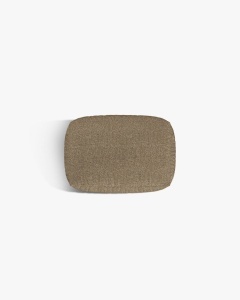 MODUL POUF CANAPEA/COLTAR MARTINA, 103X73 CM, CAPPUCCINO, TAPITAT CU TAPITERIE DIN TEXTIL BOUCLE MONET, MICADONI - Img 3